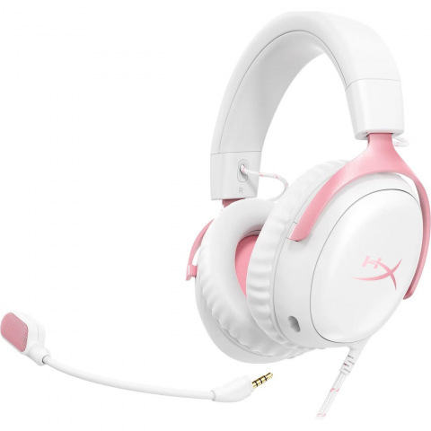 Навушники з мікрофоном HyperX Cloud III White/Pink (9W1Q4AA) Купити в Україні