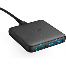 Мережевий зарядний пристрій Anker PowerPort Atom III 63W Slim GaN Black (A2046G12)