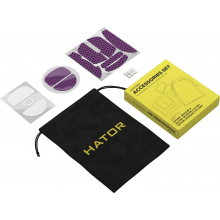 Набір аксесуарів для мишей Quasar 3 black-violet (ACC070) grips, glass feet, PTFE & U-PE feet, bag