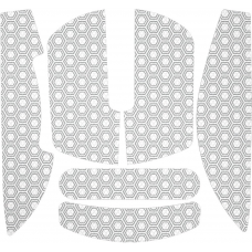 Гріпси для миші Quasar 3 white-light grey (ACC083) Anti-slip mouse grip tape