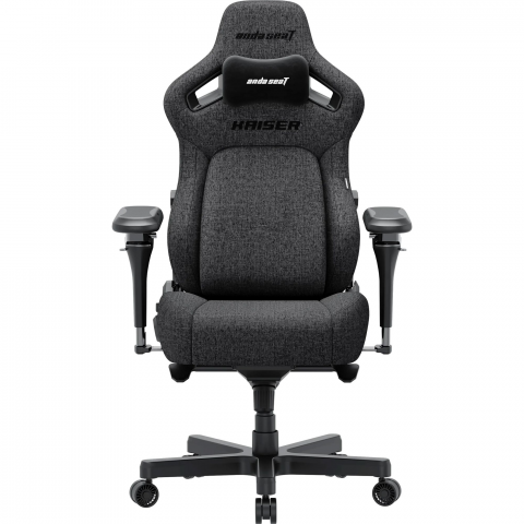 Крісло ігрове Anda Seat Kaiser 4 V2 Size XL Dark Gray Fabric (AD12YDDC-XLL-20-GB-CF-03) Купити в Україні