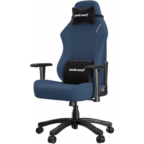 Крісло геймерське ігрове Anda Seat Luna Size L до 100 кг Blue Fabric (AD18-44-S-F) Купити в Україні
