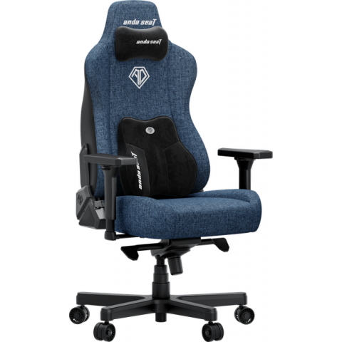 Крісло ігрове Anda Seat Kaiser 3E XL Dark Blue Fabric (AD23YC-XL-09-S-CF-S01) Купити в Україні