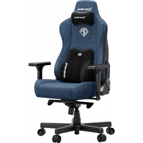 Крісло ігрове Anda Seat Kaiser 3E XL Dark Blue Fabric (AD23YC-XL-09-S-CF-S01) Купити в Україні
