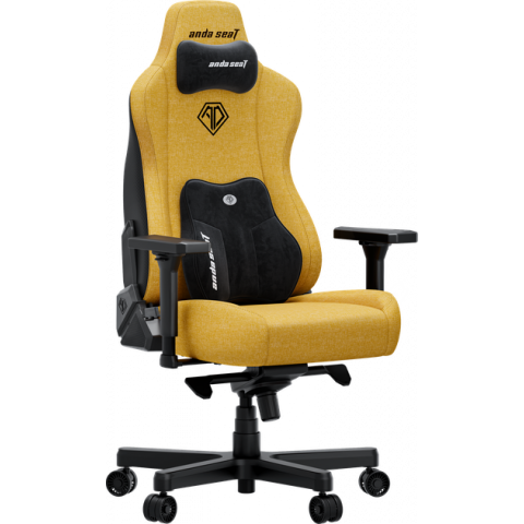 Крісло ігрове Anda Seat Kaiser 3E XL Bright Yellow Fabric (AD23YC-XL-09-Y-CF-Y01) Купити в Україні