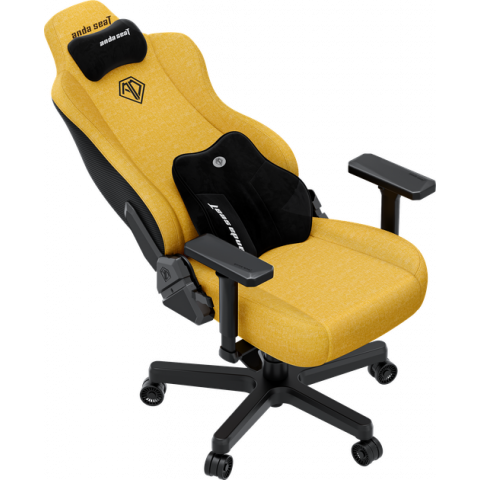 Крісло ігрове Anda Seat Kaiser 3E XL Bright Yellow Fabric (AD23YC-XL-09-Y-CF-Y01) Купити в Україні