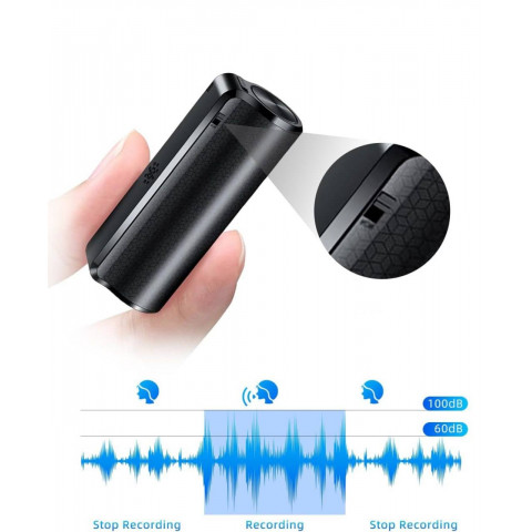 Міні-диктофон AFFETUNI CX-01 64GB Black Купити в Україні
