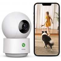 Камера спостереження,відеоняня AOSU P1 Pro 360° 2.4 GHz Wi-Fi White