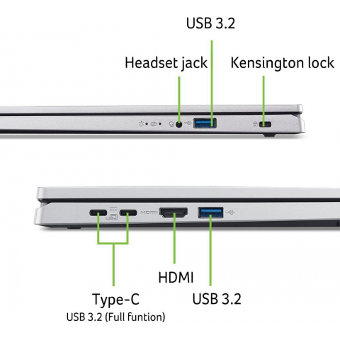 Ноутбук Acer Aspire Go 15 AG15-42P Pure Silver (NX.J7XEX.01A) Купити в Україні
