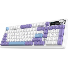 Бездротова механічна клавіатура Ajazz AK980 V2 Maillard switches Purple White Blue (AK980-V2-M-PWB)