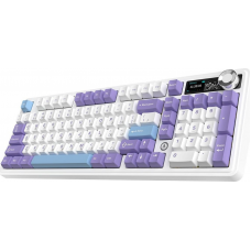 Бездротова механічна клавіатура Ajazz AK980 V2 Maillard switches Purple White Blue (AK980-V2-M-PWB)