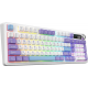 Бездротова механічна клавіатура Ajazz AK980 V2 Maillard switches Purple White Blue (AK980-V2-M-PWB) Купити в Україні