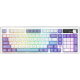 Бездротова механічна клавіатура Ajazz AK980 V2 Maillard switches Purple White Blue (AK980-V2-M-PWB) Купити в Україні