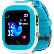 Дитячі смарт-годинник AmiGo GO004 Splashproof Camera+LED Blue (UA)