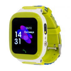 Дитячі смарт-годинник AmiGo GO004 Splashproof Camera+LED Green (UA)