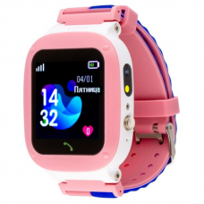 Дитячі смарт-годинник AmiGo GO004 Splashproof Camera+LED Pink (UA)
