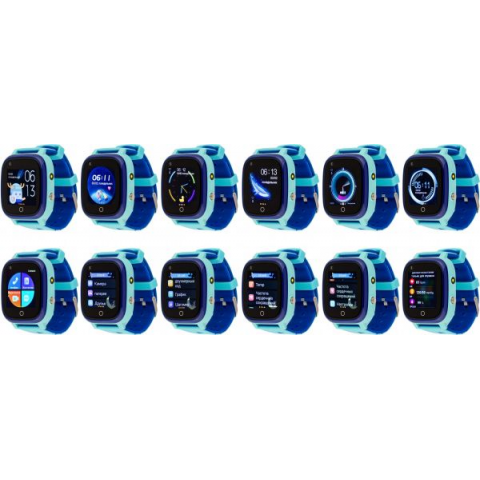 Дитячі смарт-годинник AmiGo GO005 4G WIFI Thermometer Blue Купити в Україні