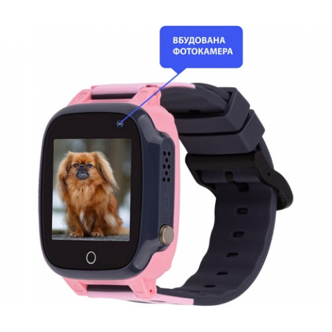 Дитячі смарт-годинник AmiGo GO008 MILKY Pink Купити в Україні