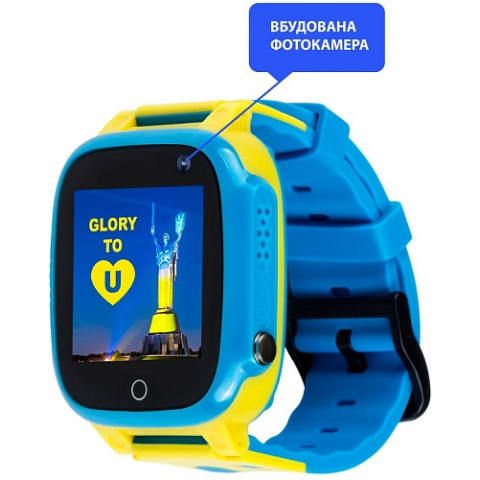 Дитячі смарт-годинник AmiGo GO008 MILKY Glory Blue/Yellow Купити в Україні