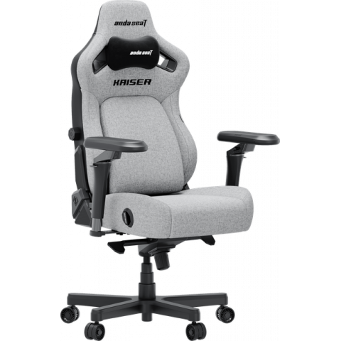 Крісло ігрове Anda Seat Kaiser 4 V2 Ash Grey Fabric Size XL (AD12YDDC-XLL-20-G-CF-03) Купити в Україні