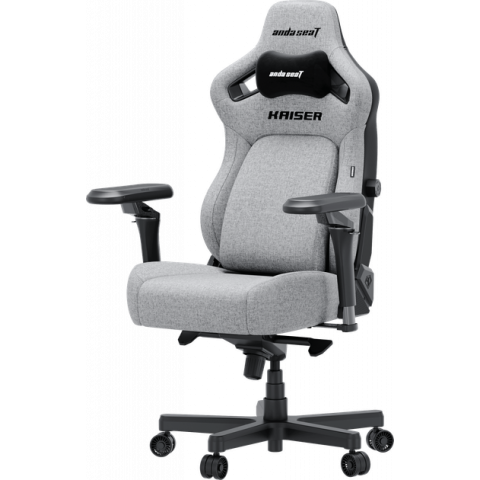 Крісло ігрове Anda Seat Kaiser 4 V2 Ash Grey Fabric Size XL (AD12YDDC-XLL-20-G-CF-03) Купити в Україні