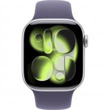 Смарт-годинник Apple Watch Series 11 GPS 42mm Silver Alu. Case w. Purple Fog S. Band - M/L (MEU74)