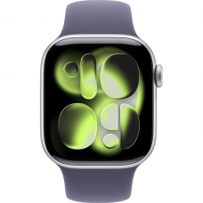 Смарт-годинник Apple Watch Series 11 GPS 42mm Silver Alu. Case w. Purple Fog S. Band - M/L (MEU74)