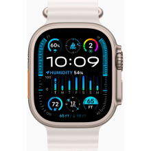 Смарт-годинник Apple Watch Ultra 2 GPS + Cellular 49mm Titanium Case with White Ocean Band (MREJ3)