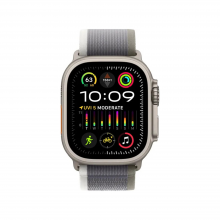 Смарт-годинник Apple Watch Ultra 2 GPS + Cellular 49mm Titanium Case with Green/Gray Trail Loop - M/L (MRF43)