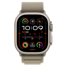 Смарт-годинник Apple Watch Ultra 2 GPS + Cellular 49mm Titanium Case with Olive Alpine Loop - Small (MREX3/MRFH3)