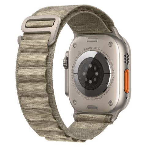 Смарт-годинник Apple Watch Ultra 2 GPS + Cellular 49mm Titanium Case with Olive Alpine Loop - Small (MREX3/MRFH3) Купити в Україні