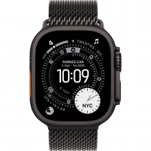 Смарт-годинник Apple Watch Ultra 3 GPS + Cellular 49mm Black Tit. Case w. Black Tit. Milanese Loop - Small (MF1N4)