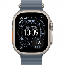 Смарт-годинник Apple Watch Ultra 3 49mm Natural Titanium Case with Anchor Blue Ocean Band (MEWH4)