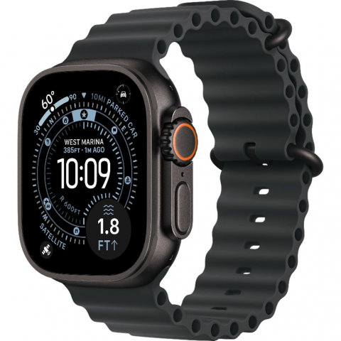 Смарт-годинник Apple Watch Ultra 3 GPS + Cellular 49mm Black Tit. Case w. Black Ocean Band (MF0J4) Купити в Україні