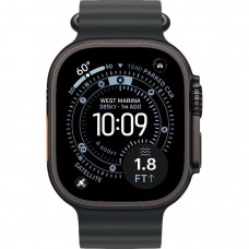 Смарт-годинник Apple Watch Ultra 3 GPS + Cellular 49mm Black Tit. Case w. Black Ocean Band (MF0J4)
