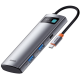 Мультипортовий адаптер Baseus Gleam Series 7-Port HUB Gray (B00030708811-00) Купити в Україні