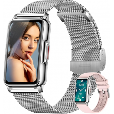 Смарт-годинник Kesasohe B0CB3SGCHD Pink/Silver (2 ремінця)