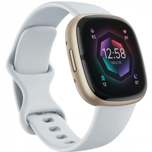 Смарт-годинник Fitbit Sense 2 Blue Mist / Soft Gold (FB521GLBM) Купити в Україні