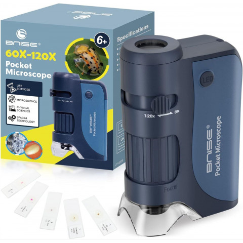 Кишеньковий мікроскоп BNISE 60X-120X LD-9138 Купити в Україні