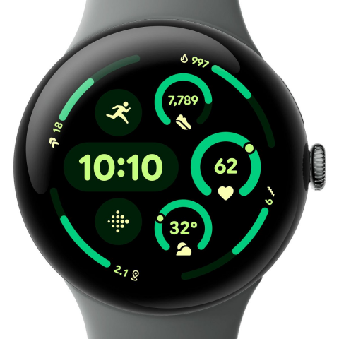 Смарт-годинник Google Pixel Watch 3 45 mm Wi-Fi Matte Hazel Aluminum Case/Hazel Active Band (GA05786-US) Купити в Україні