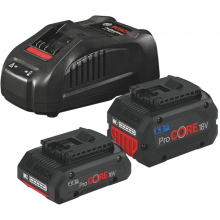 Зарядний пристрій та акумулятори BOSCH GBA 18V 2x5.5Ah ProCORE18V, GAL 1880CV (1600A0214C)