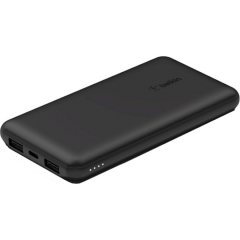 Зовнішній акумулятор (павербанк) Belkin 10000mAh 15W Dual USB-A USB-C Black (BPB011BTBK)