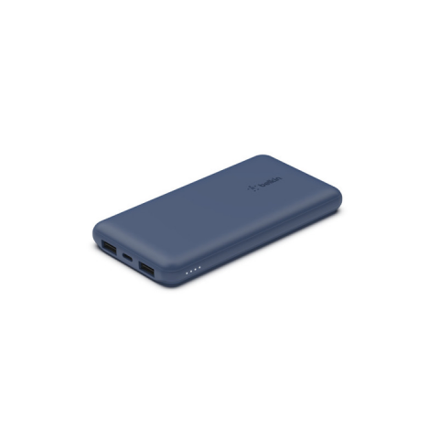 Зовнішній акумулятор (павербанк) Belkin 10000mAh 15W Dual USB-A USB-C Blue (BPB011BTBL)