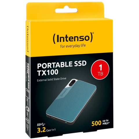 Зовнішній SSD накопичувач Intenso TX100 1 TB (3826460) Купити в Україні