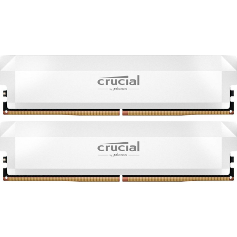 Модуль пам'яті DDR5 Crucial 2x16GB 6000MHz Pro OC White (CP2K16G60C36U5W) Купити в Україні