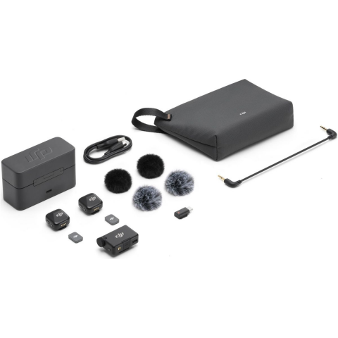 Мікрофонна радіосистема DJI Mic Mini (2 TX + 1 RX + Charging Case) (CP.RN.00000433.01) Уцінка Купити в Україні