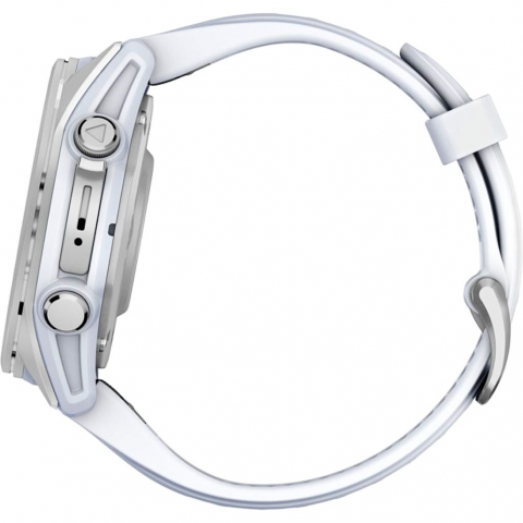 Смарт-годинник Garmin Fenix 8 43mm AMOLED Silver with Whitestone Silicone Band (010-02903-00/06) Купити в Україні