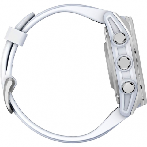 Смарт-годинник Garmin Fenix 8 43mm AMOLED Silver with Whitestone Silicone Band (010-02903-00/06) Купити в Україні