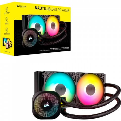 Водяне охолодження Corsair Nautilus 240 RS ARGB Black (CW-9060092-WW) Купити в Україні