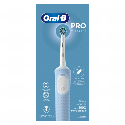 Електрична зубна щітка Oral-B Vitality D103.413.3 PRO Protect X Clean Vapor Blue Купити в Україні